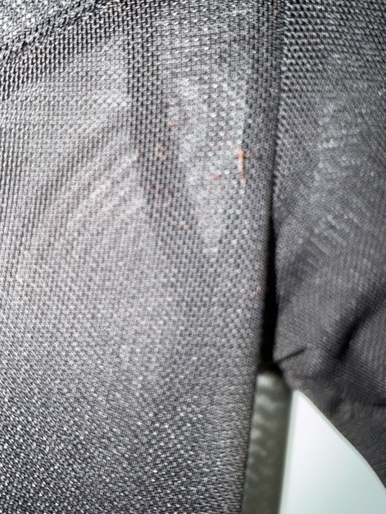 Revamped Size Small Black Mesh Zip Front Sheer Long Sleeves Flared Peplum Waist - Picture 12 of 12